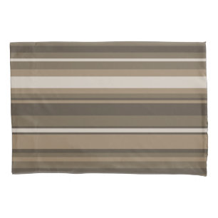 Brown stripes pillowcase