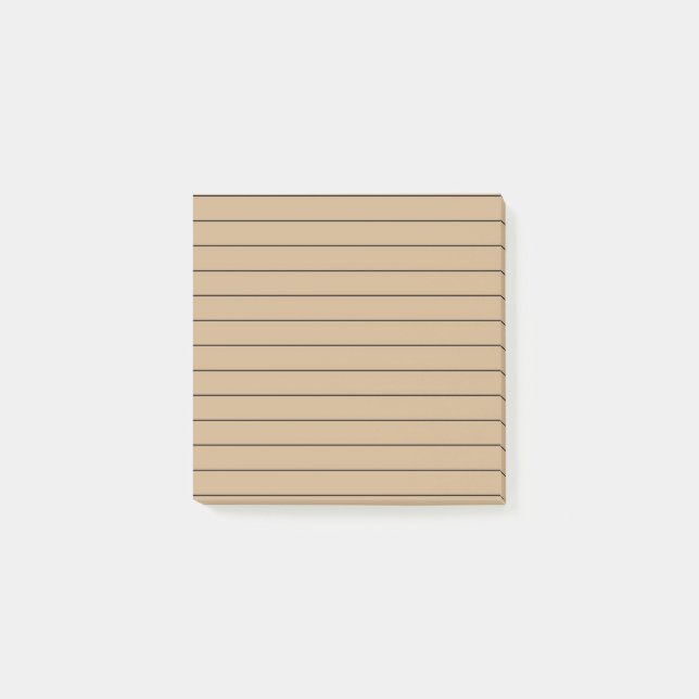 Brown Stylish Stationery Post-it Notes (Front)