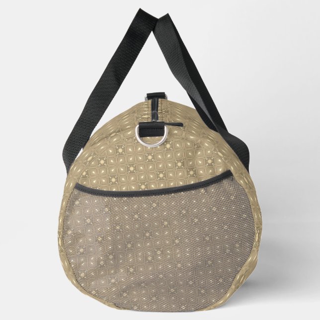 Brown SUEDE ORNAMENT Duffle Bag (Right)