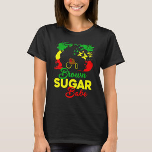 Brown Sugar Babe Black Girl Africans Black History T-Shirt