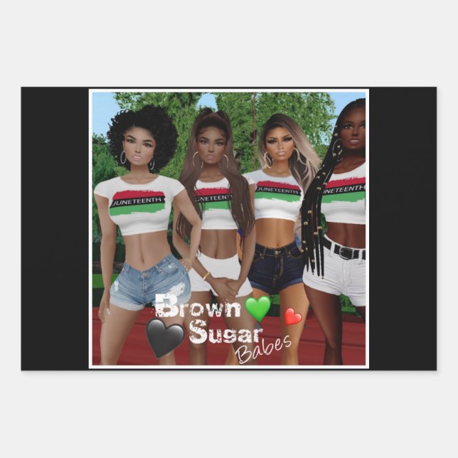 Brown Sugar Babes Gift Wrap 5 (Front)