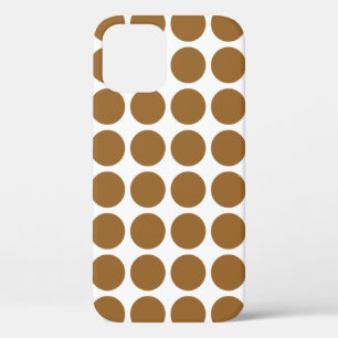 Brown Sugar Neutral Dots iPhone 12 Case