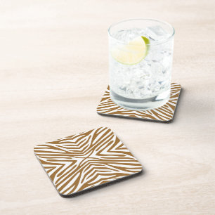 Brown Sugar Neutral Zebra Coaster