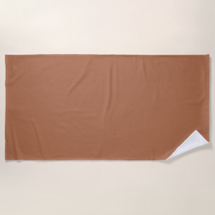 Brown sugar (solid colour) beach towel