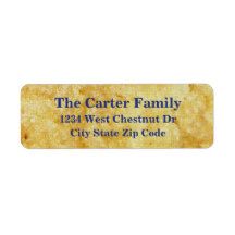 Brown sun dance address return label