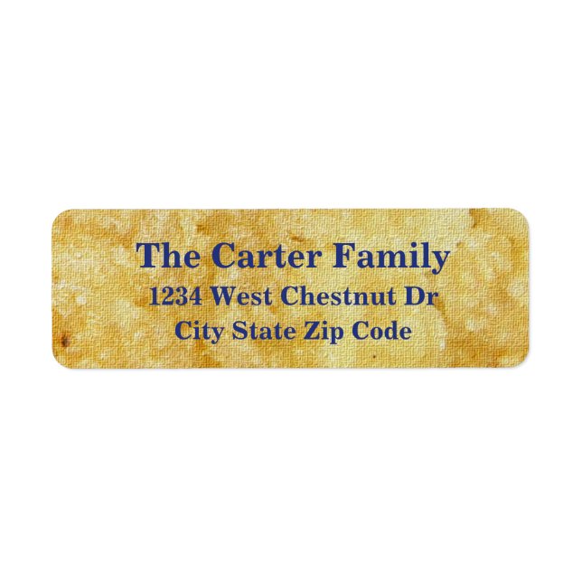 Brown sun dance address return label (Front)