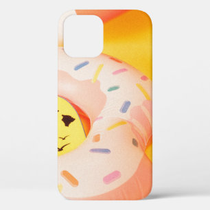 Brown sun hat near floater iPhone 12 case