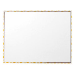 Brown Sunburst Border Notepad
