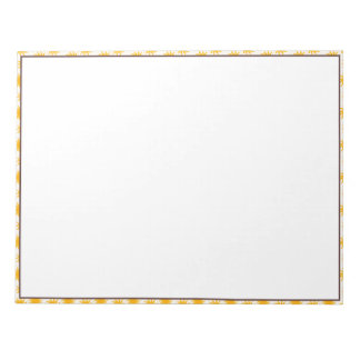 Brown Sunburst Border Notepad