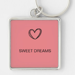 BROWN SWEET HEART DREAM MINIMAL KEY CHAIN
