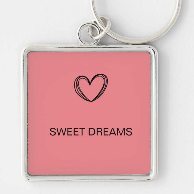 BROWN SWEET HEART DREAM  MINIMAL KEY CHAIN (Front)