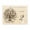 Brown Swirl Tree Table Number Cards