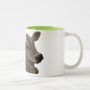 Brown Swiss Cow 2-Tone Mug