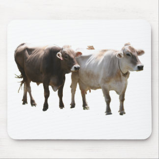 Brown Swiss Cows Mouse Pad