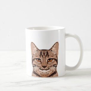 Brown Tabby Cat Mug - Cute Cat Mug