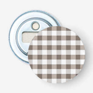 Brown Table Cloth Pattern Bottle Opener