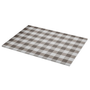 Brown Table Cloth Pattern Cutting Board