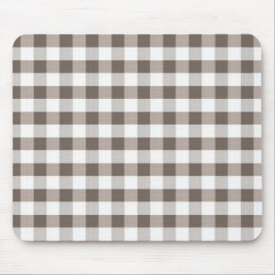 Brown Table Cloth Pattern Mouse Pad