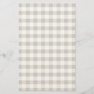 Brown Table Cloth Pattern Stationery