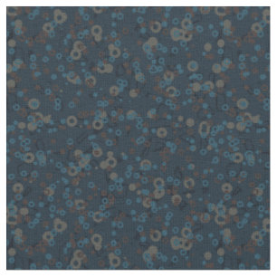 brown tan blue geometric fabric