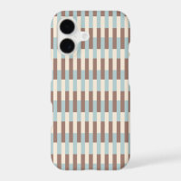 Brown Tan Blue Stripes