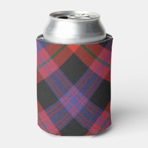 Brown Tartan Can Cooler
