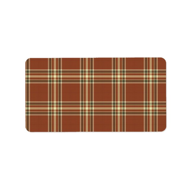 Brown Tartan Labels (Front)