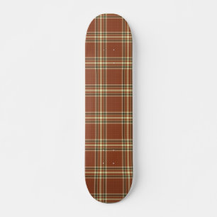 Brown Tartan Skateboard