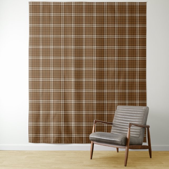Brown Tartan Tapestry (In Situ)
