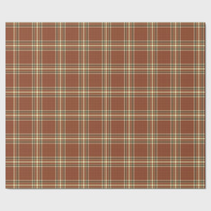 Brown Tartan Wrapping Paper