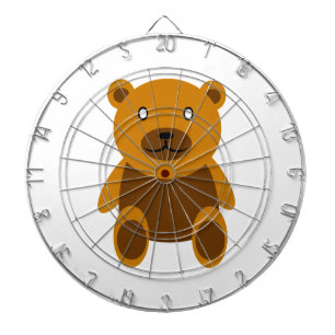 Brown teddy bear clipart dartboard
