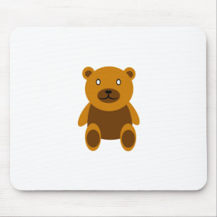Brown teddy bear clipart mouse pad
