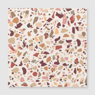 Brown terrazzo: vintage, trendy pattern.