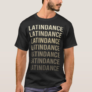 Brown Text Latin Dance T-Shirt