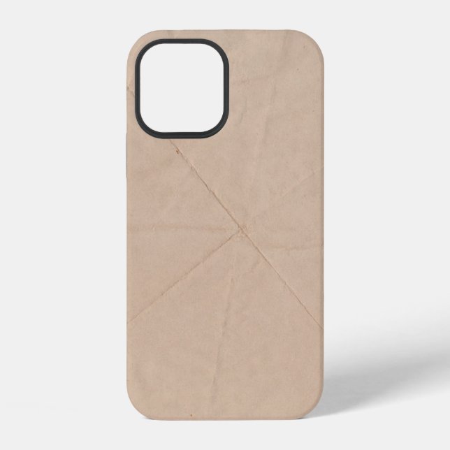 Brown textile iPhone case (Back)