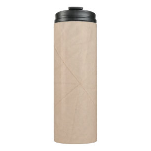 Brown textile thermal tumbler