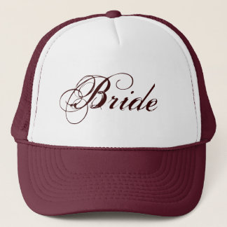 Brown theme natural Bride hat