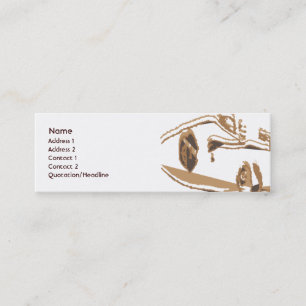 Brown Thinking - Skinny Mini Business Card