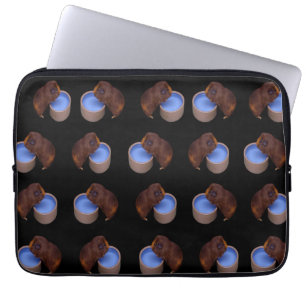 Brown Thirsty Guinea Pigs, Laptop Sleeve