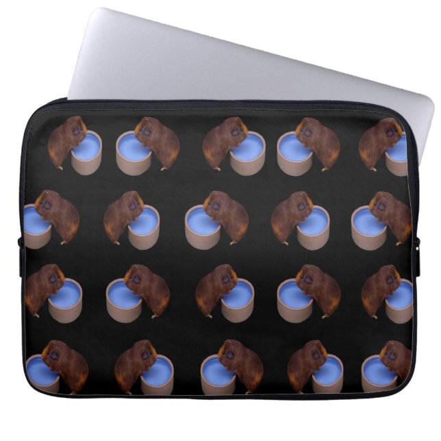 Brown Thirsty Guinea Pigs, Laptop Sleeve (Front)
