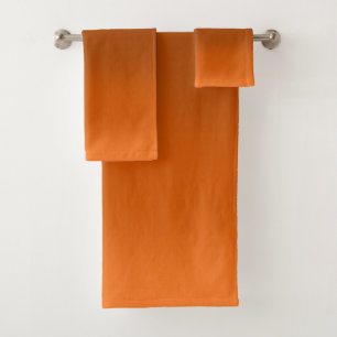 Brown to Orange Fade Bath Towel Set