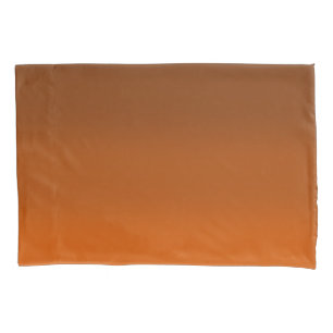 Brown to Orange Fade Pillowcase