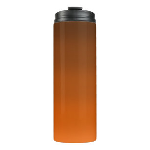 Brown to Orange Fade Thermal Tumbler