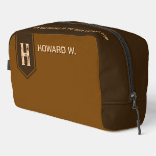 Brown Toiletry bag for Man/Father