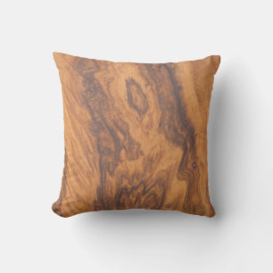 Brown Tones Faux Wood Outdoor Cushion