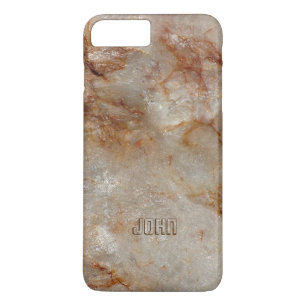 Brown Tones Marble Stone Pattern iPhone 8 Plus/7 Plus Case