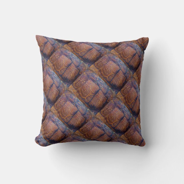 brown tortoise shell pillow (Front)