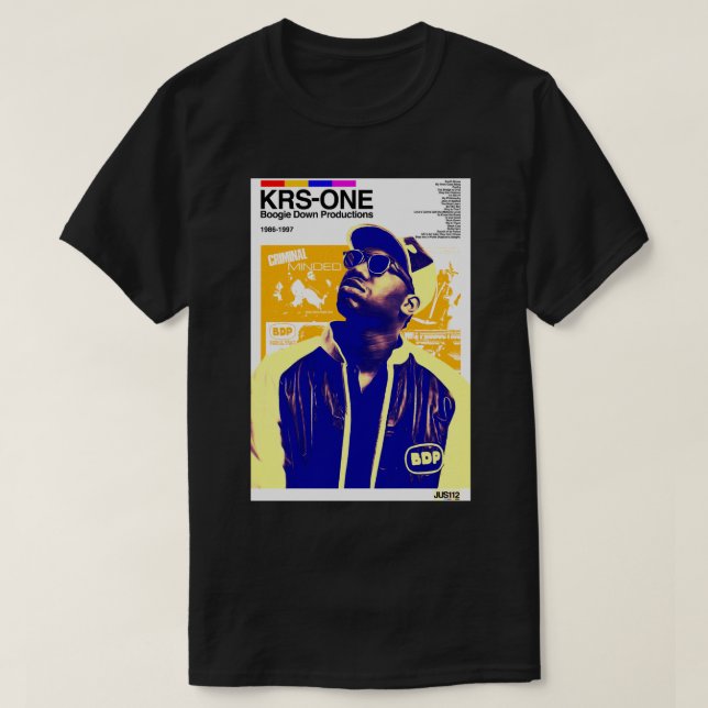 Brown Tour Music KRS One T-Shirt (Design Front)