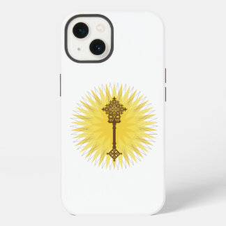 Brown Traditional Ethiopian Cross Design iPhone 13 Case