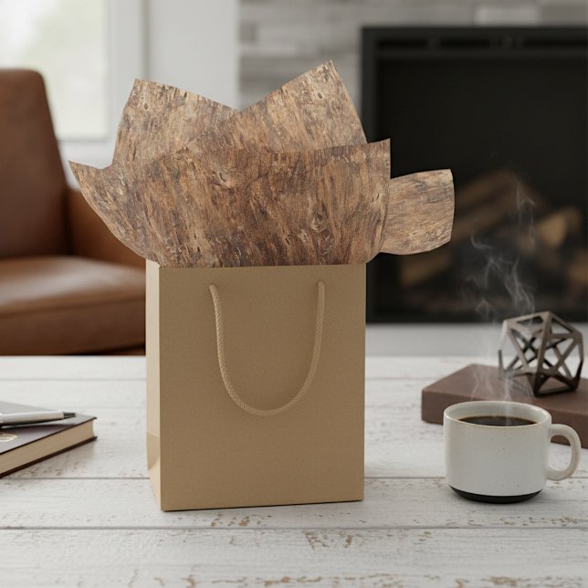 Brown Tree Bark Nature Texture Look Pattern Tissue Paper (Creator Uploaded)